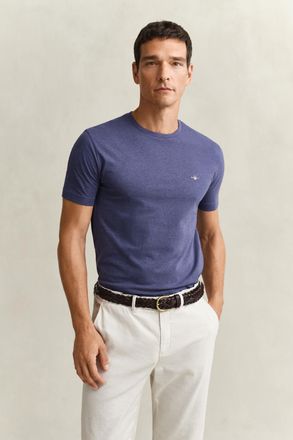 GANT Men Regular Fit Shield T-Shirt (XXXL) DK JEANSBLUE MELANGE