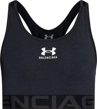 Balenciaga Reggiseno sportivo con stampa BALENCIAGA x Under Armour - Nero