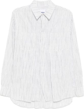 Ader Error striped shirt - men - Polyester/Cotton/Elastane - L - White