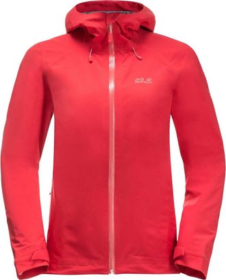 Jack Wolfskin Dames/Dames Highest Peak 3L Jas (Rood)