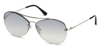 Tom Ford FT0566 18C Womens Sunglasses Silver Size 60