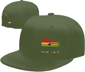 Generic Baseball Cap Ghanaian Ghana Flag Sun Visor Hat Casual Classic Trucker Hats, for Hunting, Beach, Tennis, 55-59cm