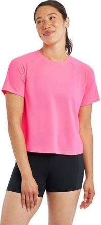 Oiselle Flyout Boxy Short-Sleeve Shirt - Womens in Neon Pink at Nordstrom, Size X-Small