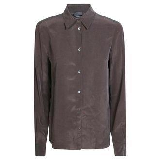 Pinko Pinko, Dames, Blouses & Shirts, Bruin, Maat: M