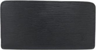 Louis Vuitton Pre-owned Long wallet (bi-fold) - Heren - Vintage Accessoires - Zwart - ONE Size - Leer - Vintage