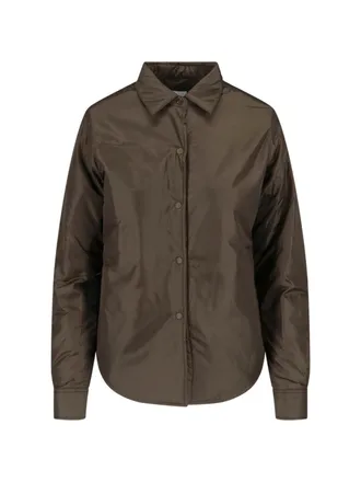 Aspesi Technical Fabric Long-Sleeved Shirt With Classic Collar