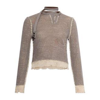 Diesel M-Dracarina Sweater - Dames - Coltruien - Beige - M - Truien & Vesten
