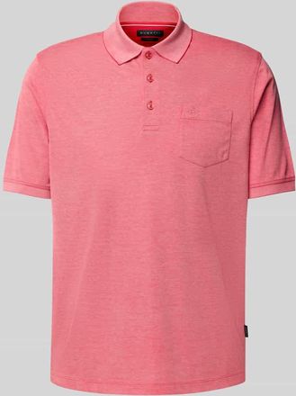 Bugatti Poloshirt mit Brusttasche in Rot, Gr&ouml;&szlig;e L
