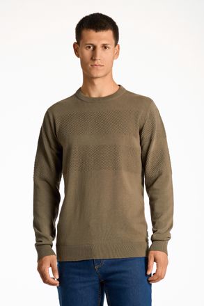 Lindbergh Strickpullover LINDBERGH, Herren, Gr. XXL, gr&uuml;n (army), Strick, Obermaterial: 100% Baumwolle, unifarben, normal h&uuml;ftbedeckend, Rundhals, Flachstrickb&uuml;