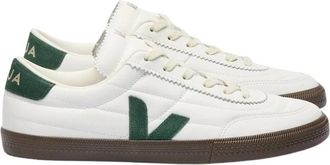 Veja Witte leren sneakers met Cyprus adelaar - Dames - Sneakers - Wit - 42 EU - Katoen - Schoenen