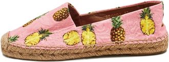 Dolce & Gabbana Espadrilles con motivo ananas - Rosa