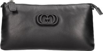 La Carrie Deccan Double Wallet Bag - Dames - Schoudertassen - Zwart - ONE Size - Leer - Tassen