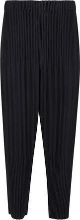 Homme Plissé Issey Miyake Pantaloni con pieghe - Nero