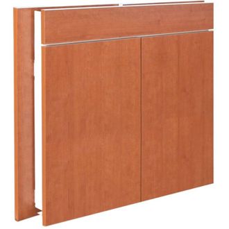No Brand Mobile sottolavello bagno in kit teak a 2 ante - 100x50 cm