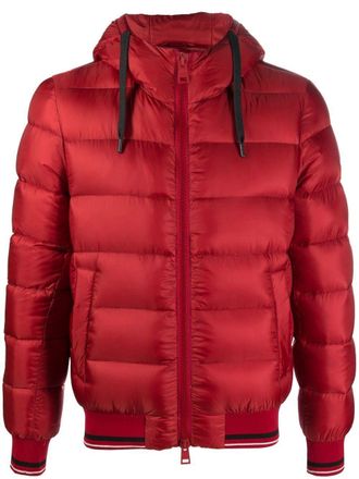 Herno padded zip jacket - men - Polyamide/Polyester/Goose Down/Polyamide - 50 - Red