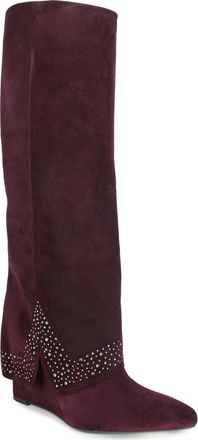 Zigi Soho Isolde Knee High Boot in Wine Suede at Nordstrom, Size 6Us