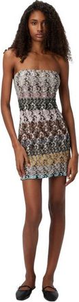 Missoni Mini Dress In Striped Embroidered Lace in Multicoloured at Nordstrom, Size 38 It