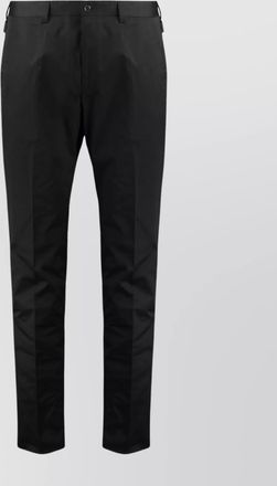 Dolce & Gabbana slim fit cotton trousers with back pockets