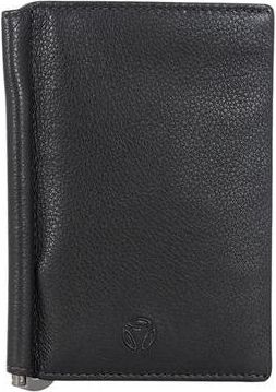 Momo Design Mens Card Holder Black Genuine Leather Bags - Card-Holders