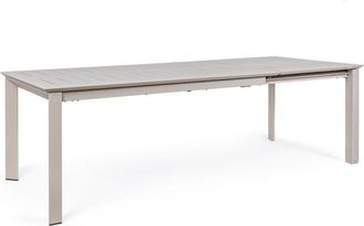 Konte Design Mesa extensible de aluminio color t&oacute;rtola 160&times;100 cm - 240&times;100 cm