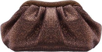 Nina Zayla Frame Clutch in Bronze at Nordstrom