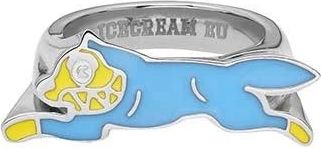 Icecream Rings, female, Blue, Size: ONE SIZE Anello Ring Running Dog