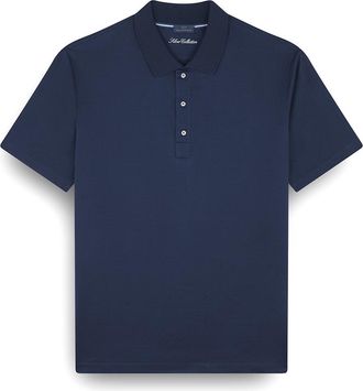 Paul & Shark Double mercerised cotton jersey polo shirt with Shark Fin embroidery, Man, Blue, Size: XXL