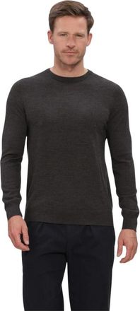 Profuomo Extrafine Merino Crewneck - Heren - Ronde hals truien - Grijs - L - Wol - Truien & Vesten