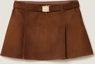 Miu Miu Suede skirt