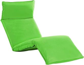vidaXL Tumbona Plegable De Tela Oxford Verde Vidaxl