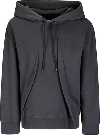 Maison Margiela Pleat Detailed Drawstring Hoodie