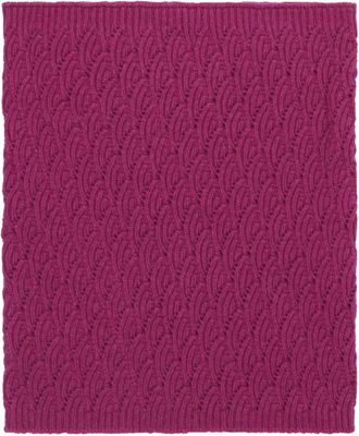 Malo Kasjmier Geribbelde Gebreide Kraag Trui - Dames - Wintersjaals - Paars - ONE Size - Kasjmier - Accessoires