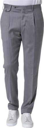 Pantaloni Torino Pantalon &agrave; pinces gris - Heren - Nette broeken - Grijs - 4XS - Leer - Broeken