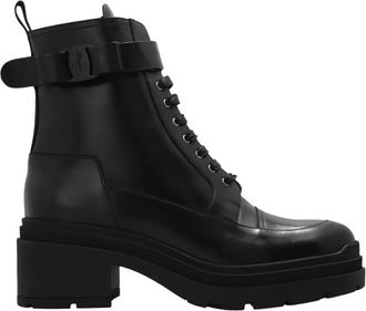 Ferragamo Ladies Black Lober Ankle Boots, Size 10.5 C