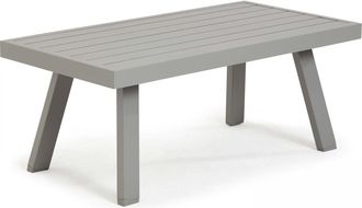 Oviala Mesa de centro de aluminio