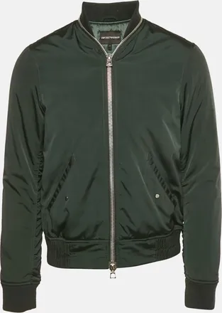 Emporio Armani Green Synthetic Bomber Jacket