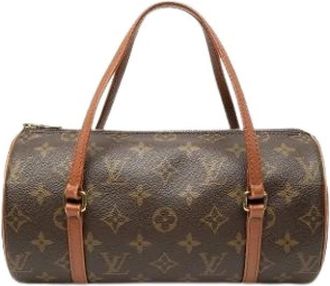 Louis Vuitton Pre-owned Papillon 26 - Dames - Vintage Handtas - Bruin - ONE Size - Leer - Vintage