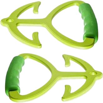 Generic Grocery Bag Carrier Handle, Comfortable Grip for Carrying Shopping Bags, Ergonomic Non-Slip Lightweight 2 Pieces for Shopping Camping Travel Delivery 