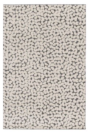 AFK Living Alfombra ultrasuave con efecto esculpido gris 120 x 170 cm