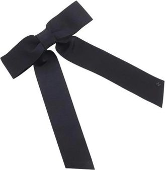 Chanel Pre-owned Accessories, female, Black, Size: ONE SIZE Pre-owned Satin Hair Accessories