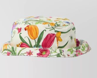Gucci silk floral-print bucket hat
