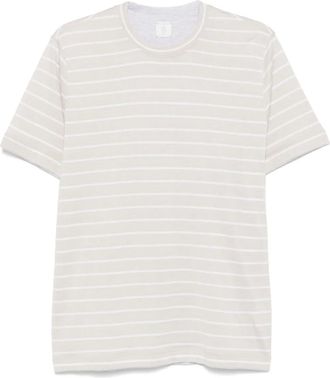 Eleventy T-shirt a righe - Toni neutri