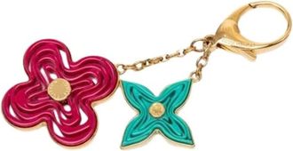 Louis Vuitton Pre-owned Accessories, female, Multicolor, Size: ONE SIZE Pre-owned Canvas Keyring