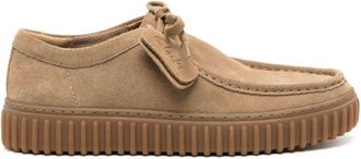 Clarks Torhill suede loafers - men - Calf Leather/Calf Suede/Rubber/Fabric - 41.5 - Neutrals