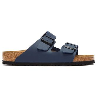Birkenstock Arizona Birko-Flor Unisex Slides Sandals - Blue - Size:UK 4.5