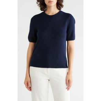 Ted Baker Short Sleeve Sweater in Classic Navy at Nordstrom Rack, Size X-Large