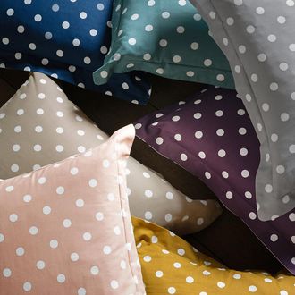 La Redoute Interieurs Bolstersloop in zuiver katoen met stippenprint, Clarisse