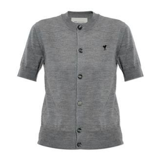 Ami Dames, Truien, Grijs, Maat: M Wol