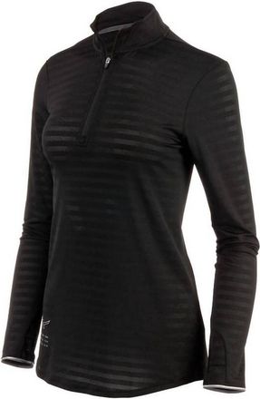 Mizuno Womens Alpha Eco Half Zip Top In Black