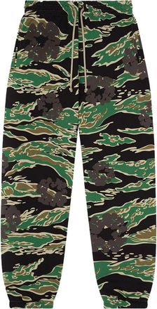 Denim Tears Pantaloni sportivi Wreath - Verde